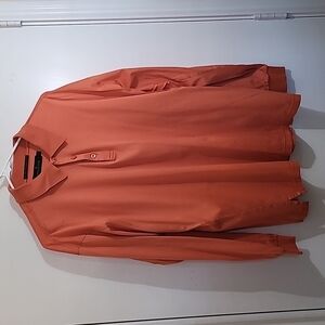 Bugatchi Vomo Men's Longsleeve Orange Size Large